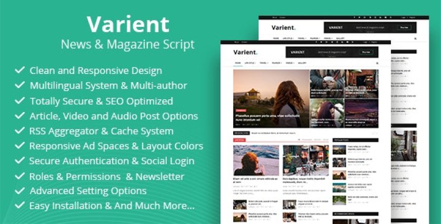 Varient v2.1.1 - News & Magazine Script - nulled